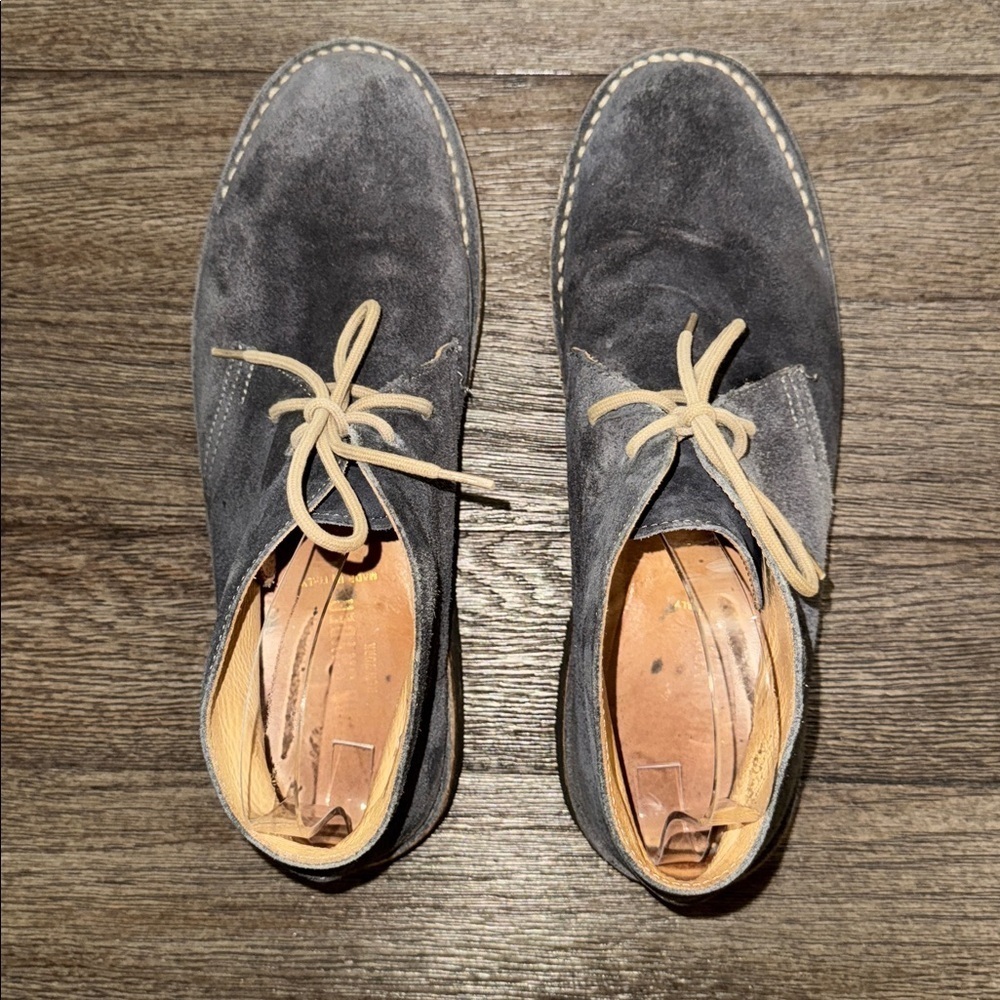 Todd Snyder Nomad Chukka Suede Desert Boots Grey (Blue) - Picture 5 of 8